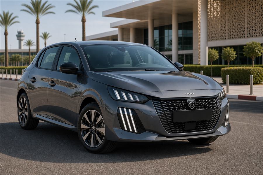 Location Peugeot 208 diesel 2026 a Marrakech
